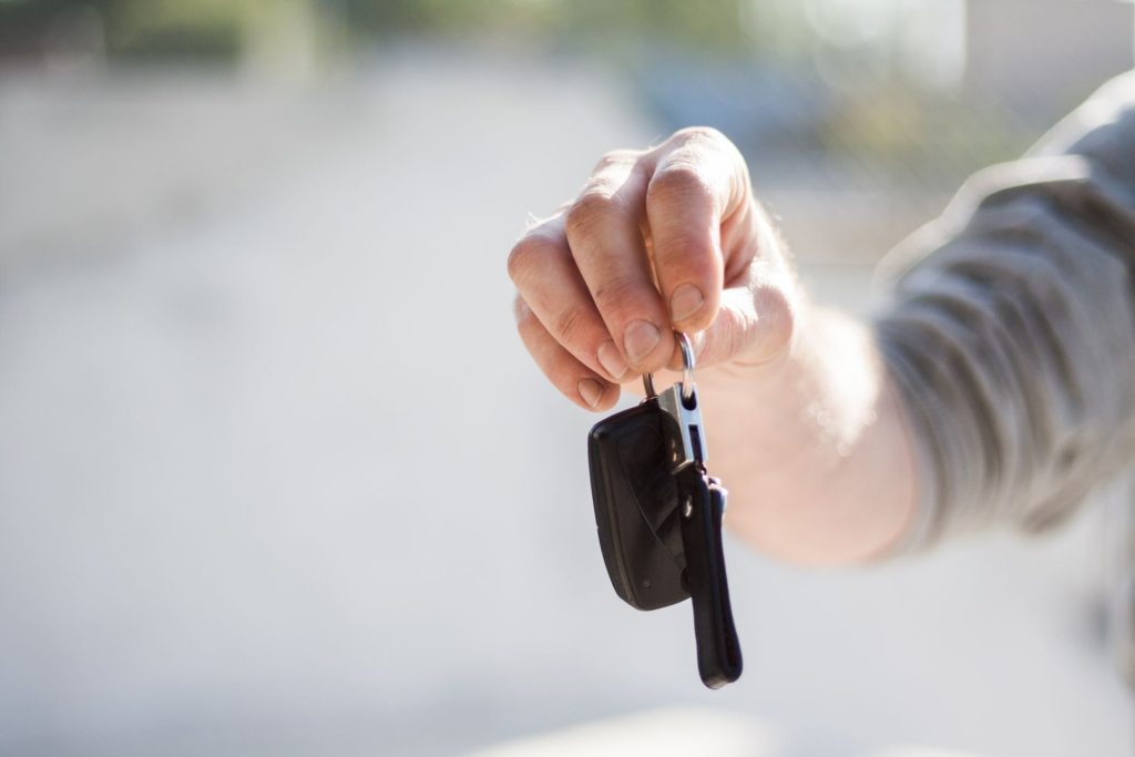 Remise des clés d’une voiture de location