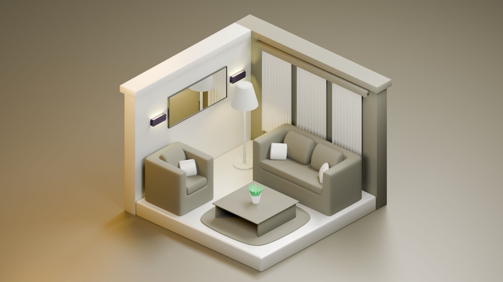 Scanner laser 3D sur trépied dans une pièce pour le relevé de l'existant d'un logement